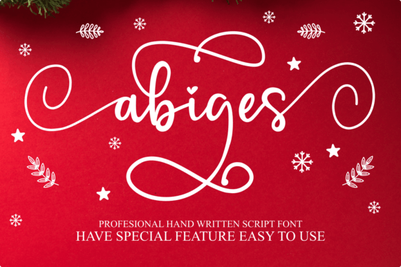 Abiges: A Script Handwritten Font for Elegant Craft Projects
