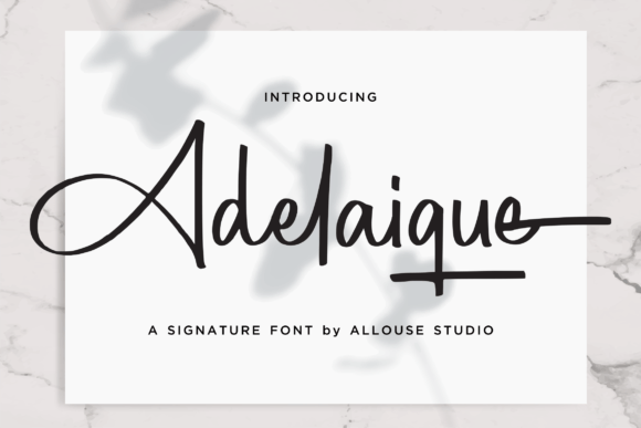 Adelaique: A Script Handwritten Font for Creative Campaigns