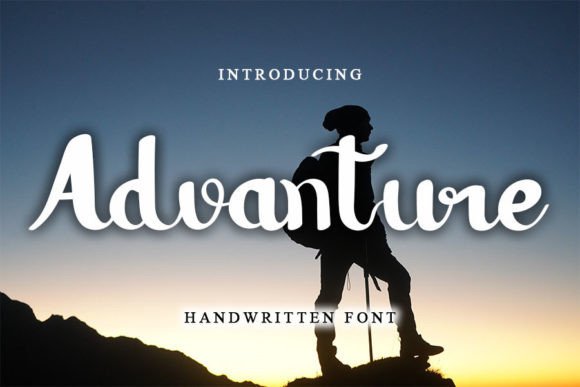 Advanture: A Delicate Script Font for Web Design and Branding