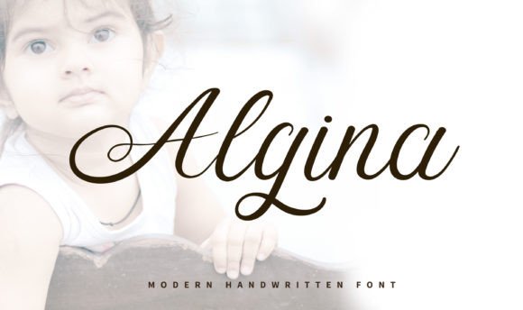 Algina: A Script Handwritten Font for Editorial Design and Branding