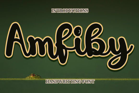 Amfiby: A Script Handwritten Font for Editorial Design and Creative Branding