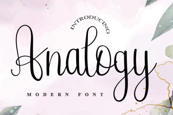 Analogy: A Script Handwritten Font for Creative Crafters