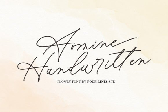 Aomine: A Script Handwritten Font for Editorial Elegance