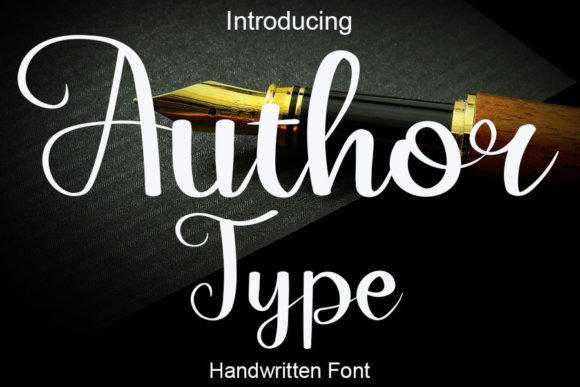 Author Type: A Script Handwritten Font That Elevates Your Brand