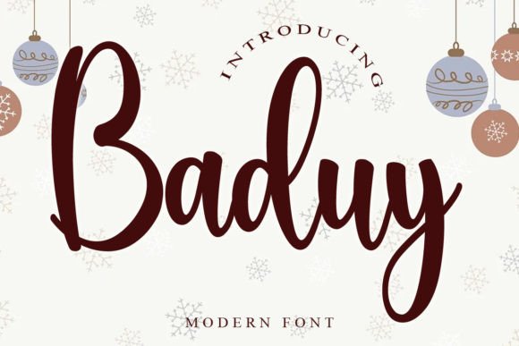 Baduy: A Script Handwritten Font That Breathes Life into Your Design Projects