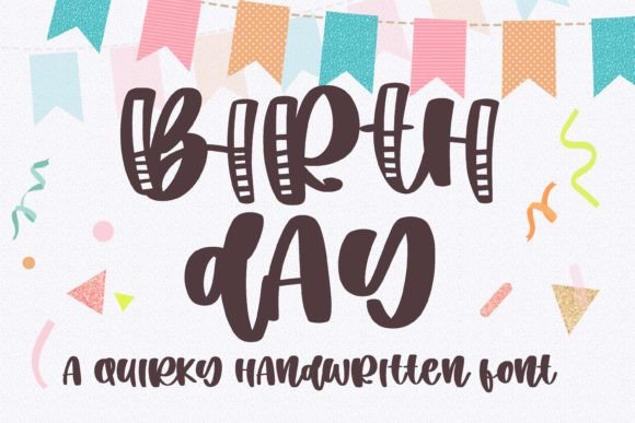 Birth Day: A Script Handwritten Font for Creative Web Design
