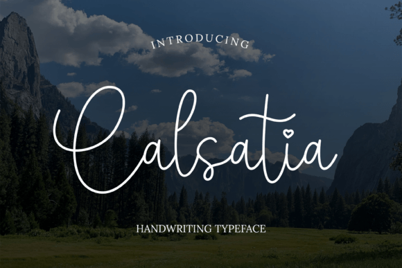 Calsatia: A Modern Handwritten Font for Web Design and Branding