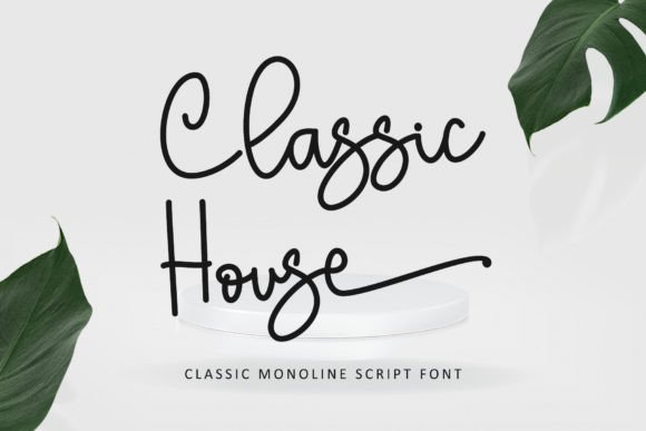 Classic House: A Script Handwritten Font for Creative Crafters