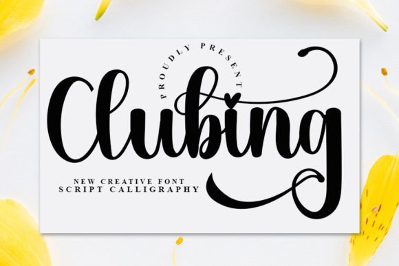 Clubing: A Script Handwritten Font for Modern Web Design