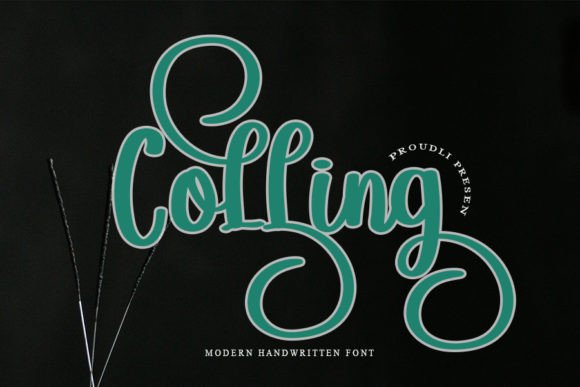 Colling: A Delicate Script Font for Editorial Elegance