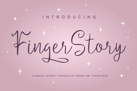 Finger Story: A Script Handwritten Font for Creative Crafters
