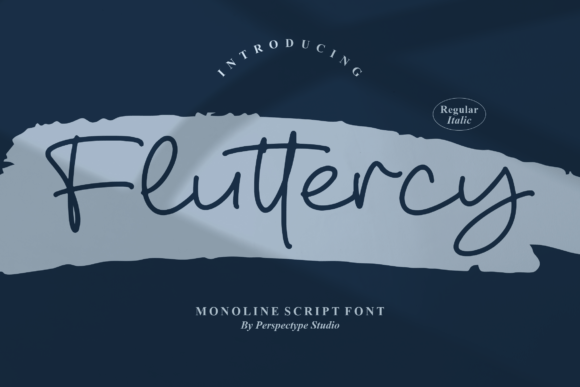 Fluttercy: A Script Handwritten Font for Beautiful Web Design