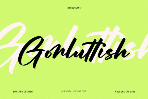 Gorluttish: A Versatile Script Handwritten Font for Editorial Design