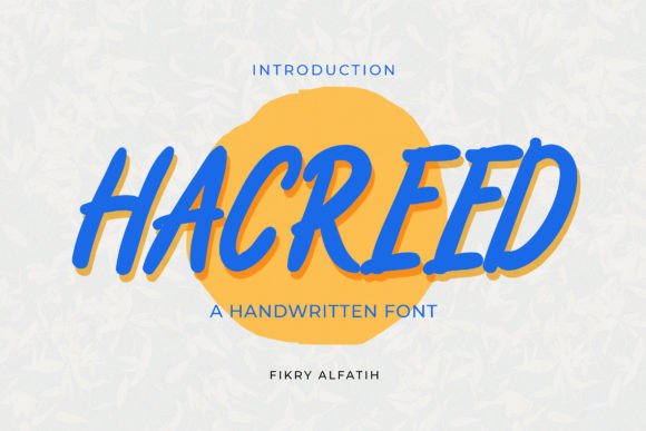 Hacreed: A Script Handwritten Font for Dynamic Web Design