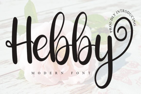 Hebby: A Timeless Script Font for Editorial Design