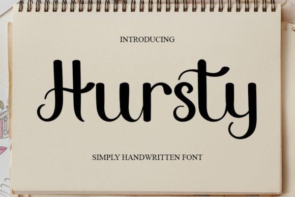 Hursty: A Script Handwritten Font for Editorial Design