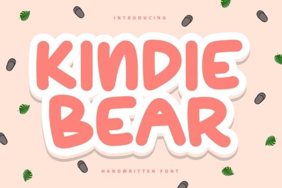 Kindie Bear: A Script Handwritten Font for Creative Product Design