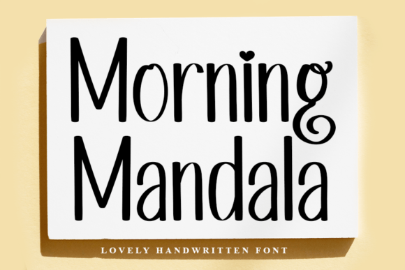 Morning Mandala: A Script Handwritten Font for Creative Crafters