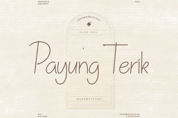 Payung Terik: A Script Handwritten Font for Creative Campaigns