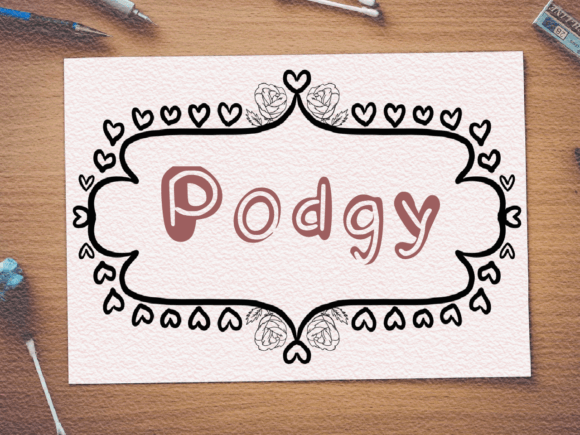 Podgy: A Quirky Script Handwritten Font for Creative Design
