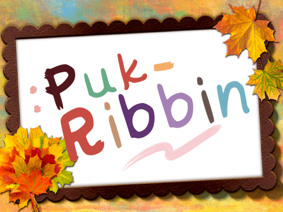 Puk Ribbin: A Script Handwritten Font for Creative Web Design