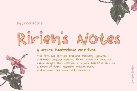 Ririen s Notes: The Handwritten Font That Elevates Your Digital Brand