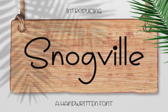 Snogville: A Script Handwritten Font for Web Designers and Brand Creators