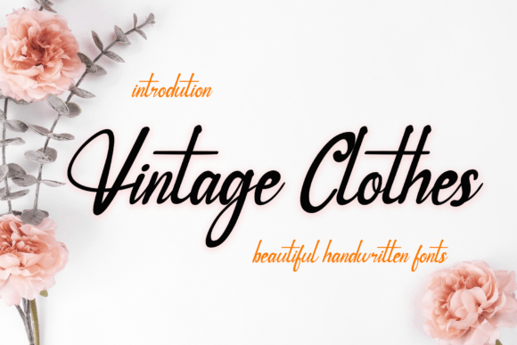Vintage Clothes: A Script Handwritten Font for Creative Crafters